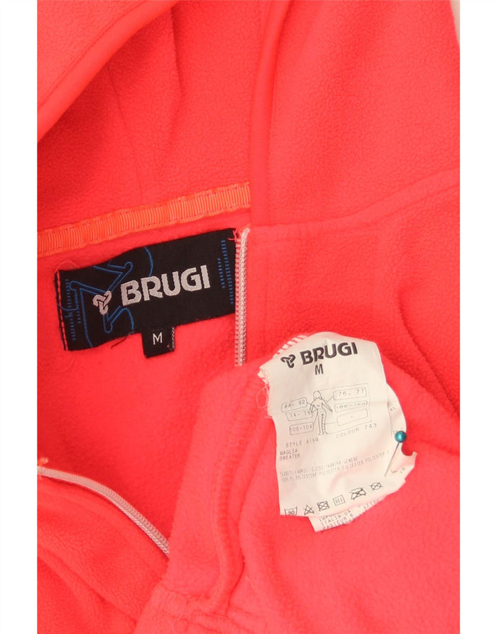 BRUGI Veste polaire à capuche pour femme UK 14 Rouge moyen Paisley Polyester