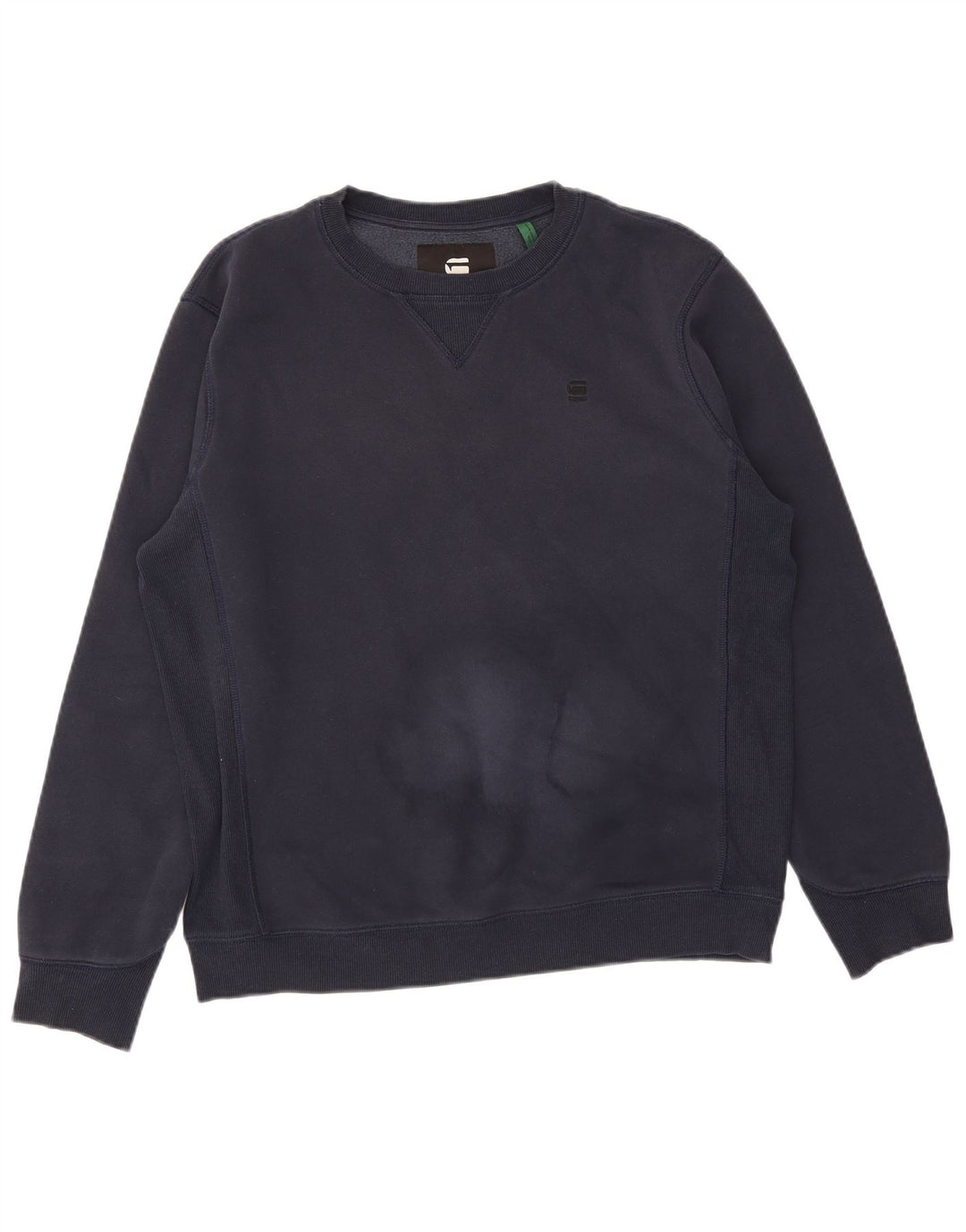 G-Star Homme Sweatshirt Jumper Large Bleu Marine Coton