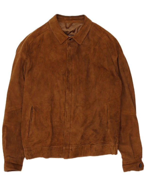 VINTAGE Veste en daim homme UK 38 Beige moyen