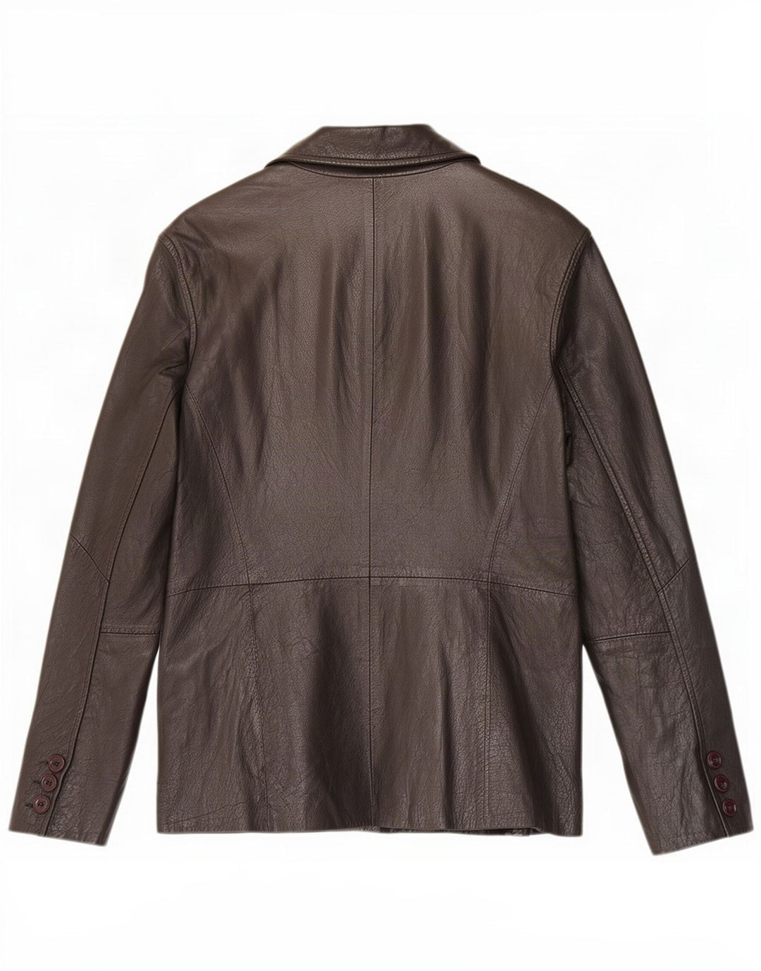 Conbipel Veste Blazer En Cuir À 3 Boutons Femme IT 44 Noir Moyen