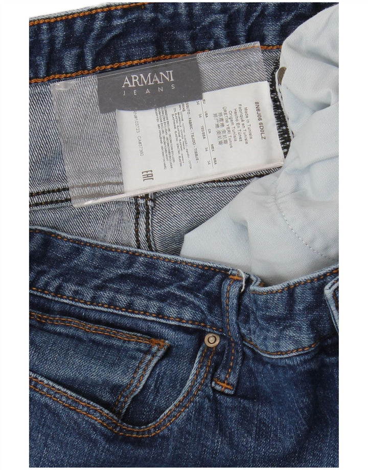 ARMANI Femme Jean Slim W34 L29 Bleu Coton