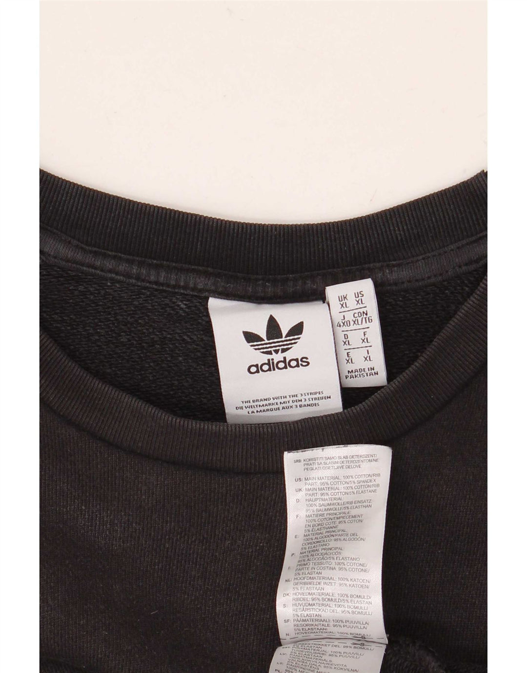 Adidas Homme Sweat Jumper XL Noir Coton