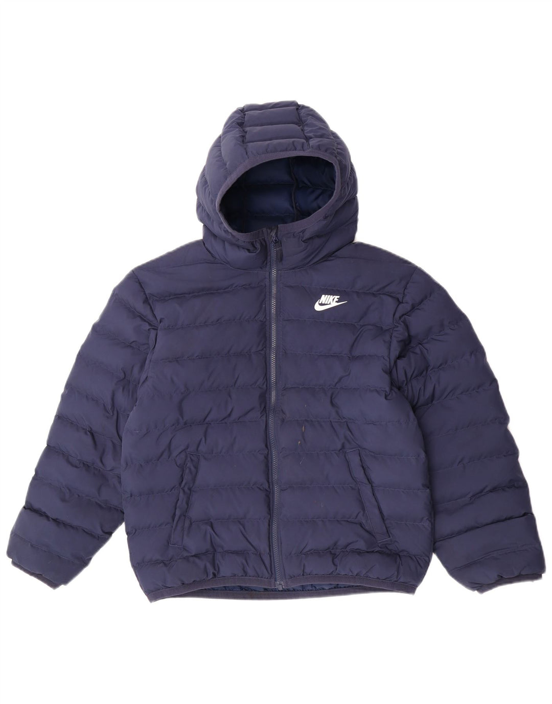 Veste matelassée à capuche Nike Garçon 12-13 ans Large Bleu Marine Polyester