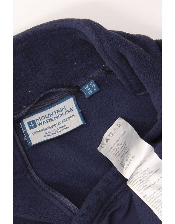 Mountain Warehouse Veste polaire pour femme UK 12 Medium Bleu marine Polyester