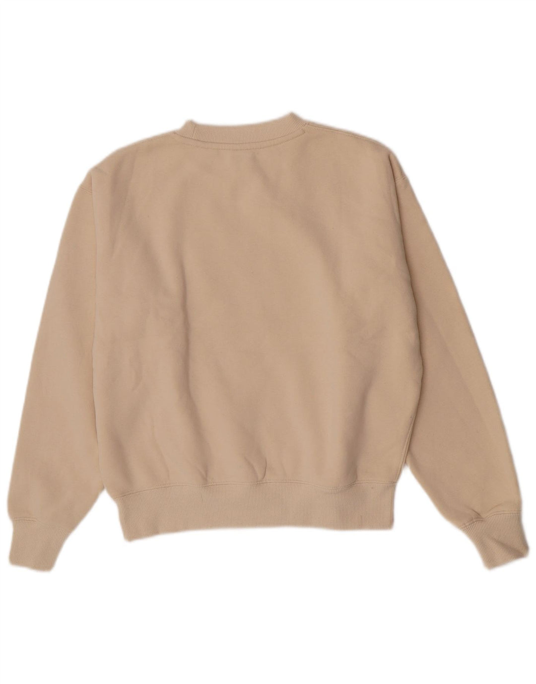 Superdry Sweat-shirt surdimensionné pour femme UK 8 Petit coton beige