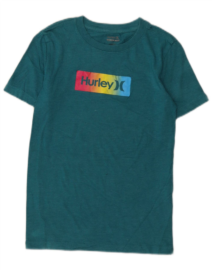 Hurley T-Shirt Graphique Garçon 11-12 ans Vert Moyen