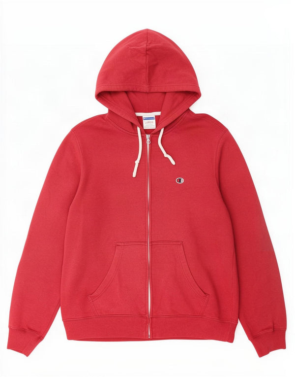 Champion Pull à capuche zippé pour homme Grand coton rouge