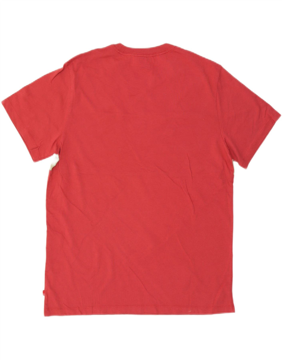 LEVI'S T-Shirt Graphique Homme Large Rouge Colourblock