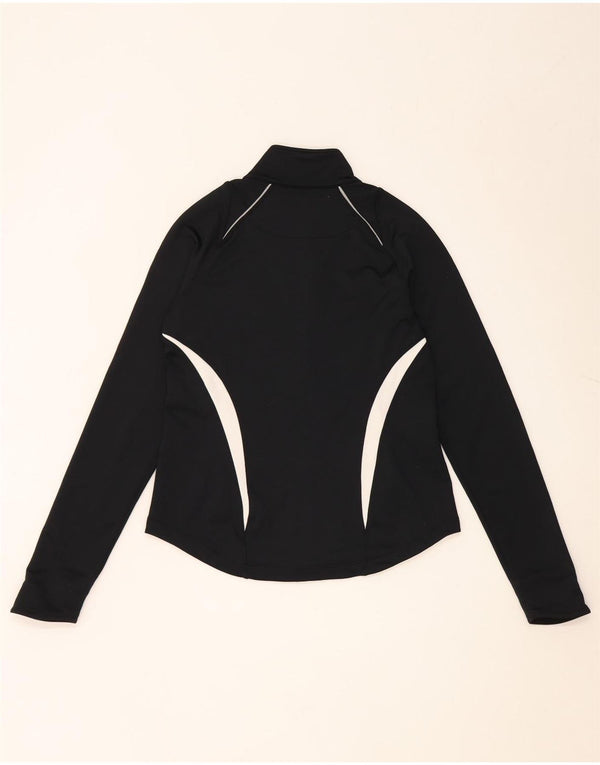Nike Veste de survêtement pour femme UK 10 Petit Noir Colorblock Polyester