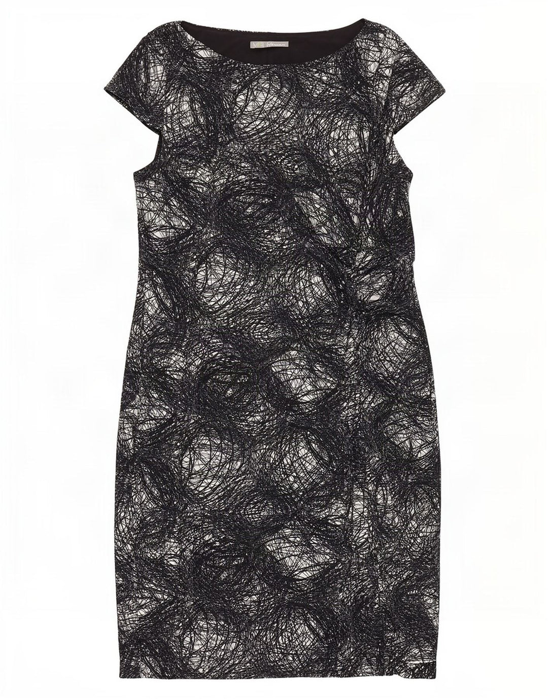 Marks & Spencer Robe fourreau à motif abstrait pour femme UK 20 2XL Noir