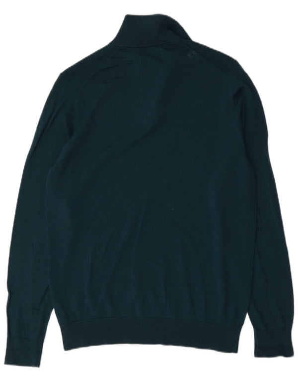 Marks & Spencer Pull à col zippé Autograph Homme Laine Vert Moyen