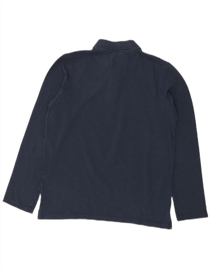 Carrera Polo Regular à Manches Longues Homme Bleu Marine Moyen Coton
