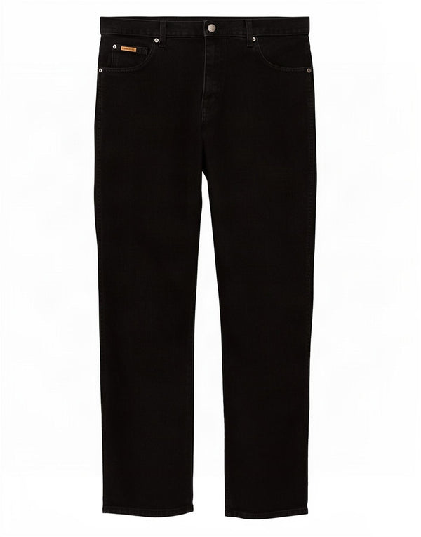 Wrangler Mens Texas Straight Jeans W36 L34 Black Cotton