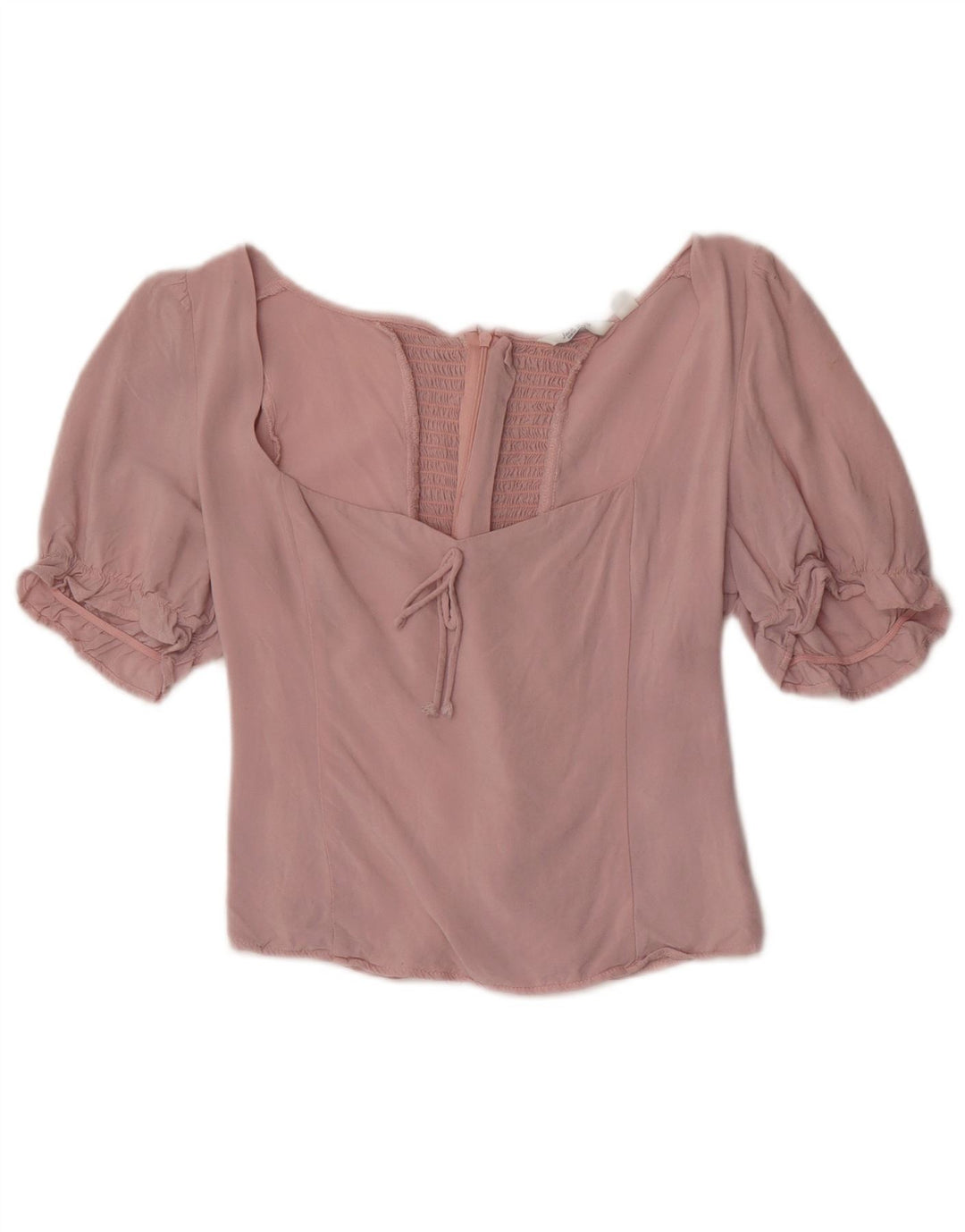 Jack Wills Haut court pour femme UK 12 Viscose rose moyen