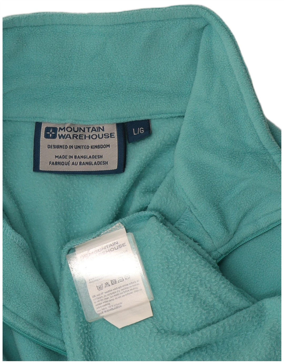 Mountain Warehouse Pull polaire à col zippé pour femme UK 16 Large Bleu Polyester