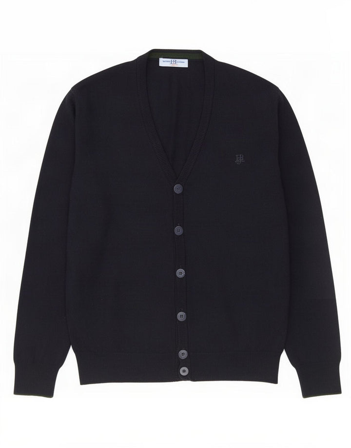 Harmont & Blaine Cardigan pour homme en laine bleu marine