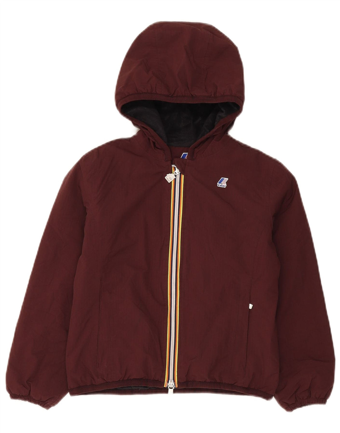 K-Way Veste coupe-vent à capuche pour garçon 9-10 ans Marron