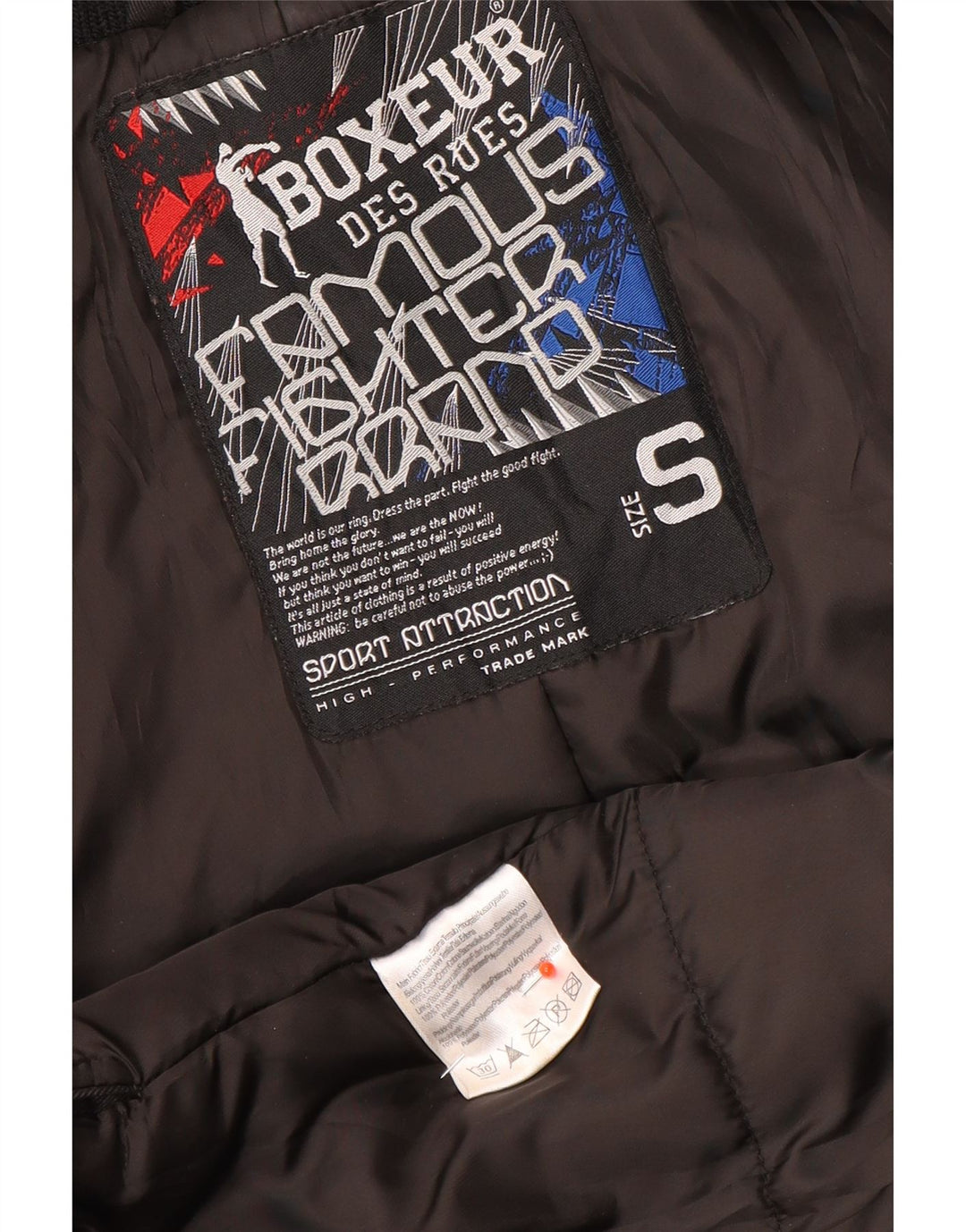 Boxeur Des Rues Veste utilitaire pour homme UK 36 Small Noir Polyester