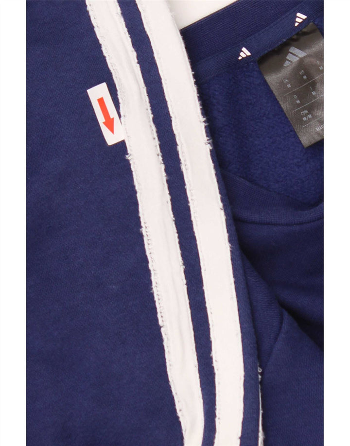 Adidas Sweat-Shirt Homme Bleu Marine Moyen Coton