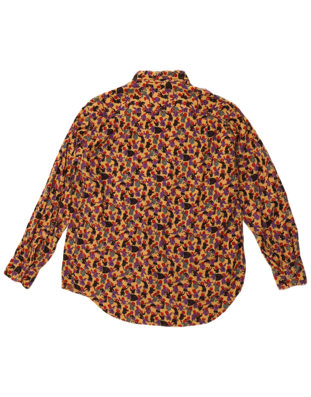 VINTAGE Chemise à motif abstrait pour homme Small Multicolore