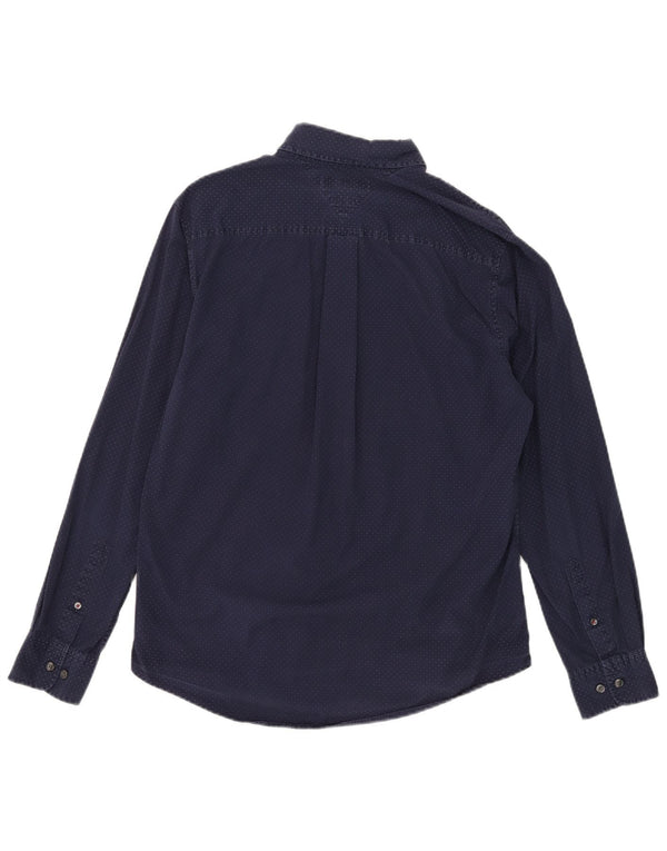 Tommy Hilfiger Chemise Homme Bleu Marine Moyen à Pois Coton