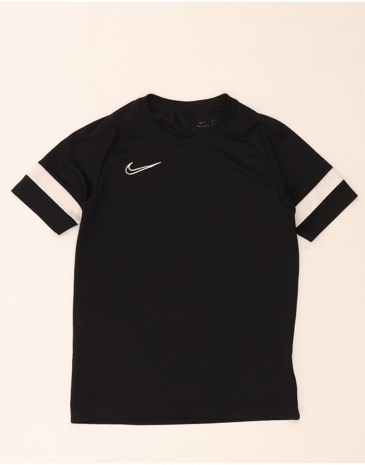 NIKE Garçons Dri Fit T-Shirt Top 12-13 ans Grand Noir Colorblock