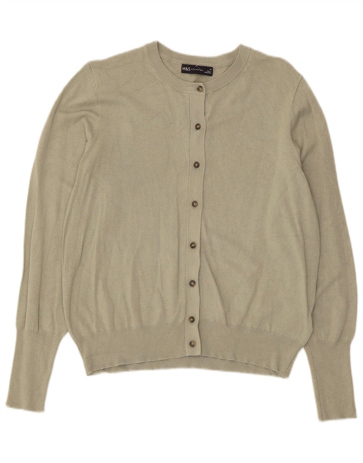 Marks & Spencer Cardigan pour femme en viscose kaki moyen UK 44