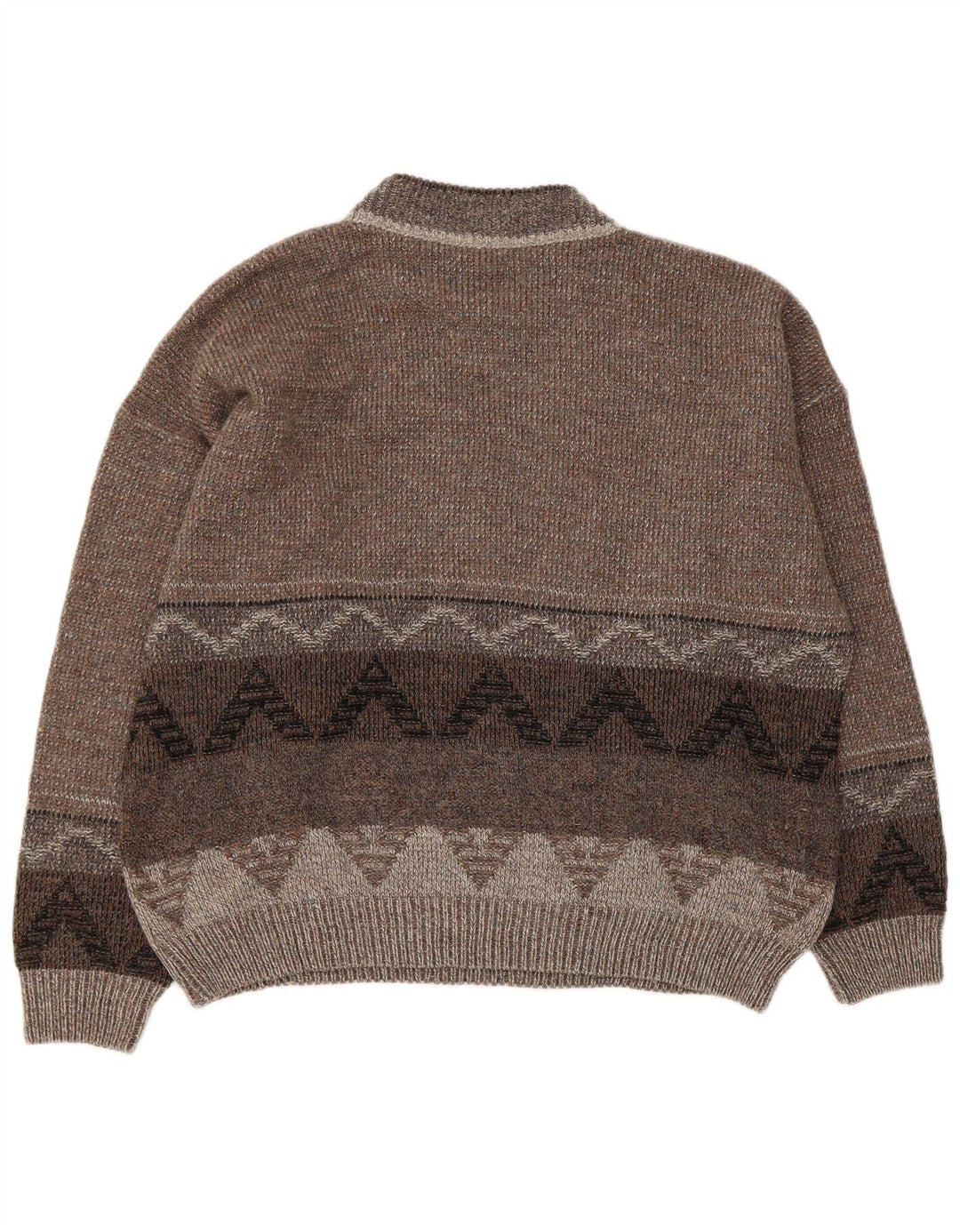 Pitti Pull Col Roulé Homme XL Gris Géométrique Acrylique