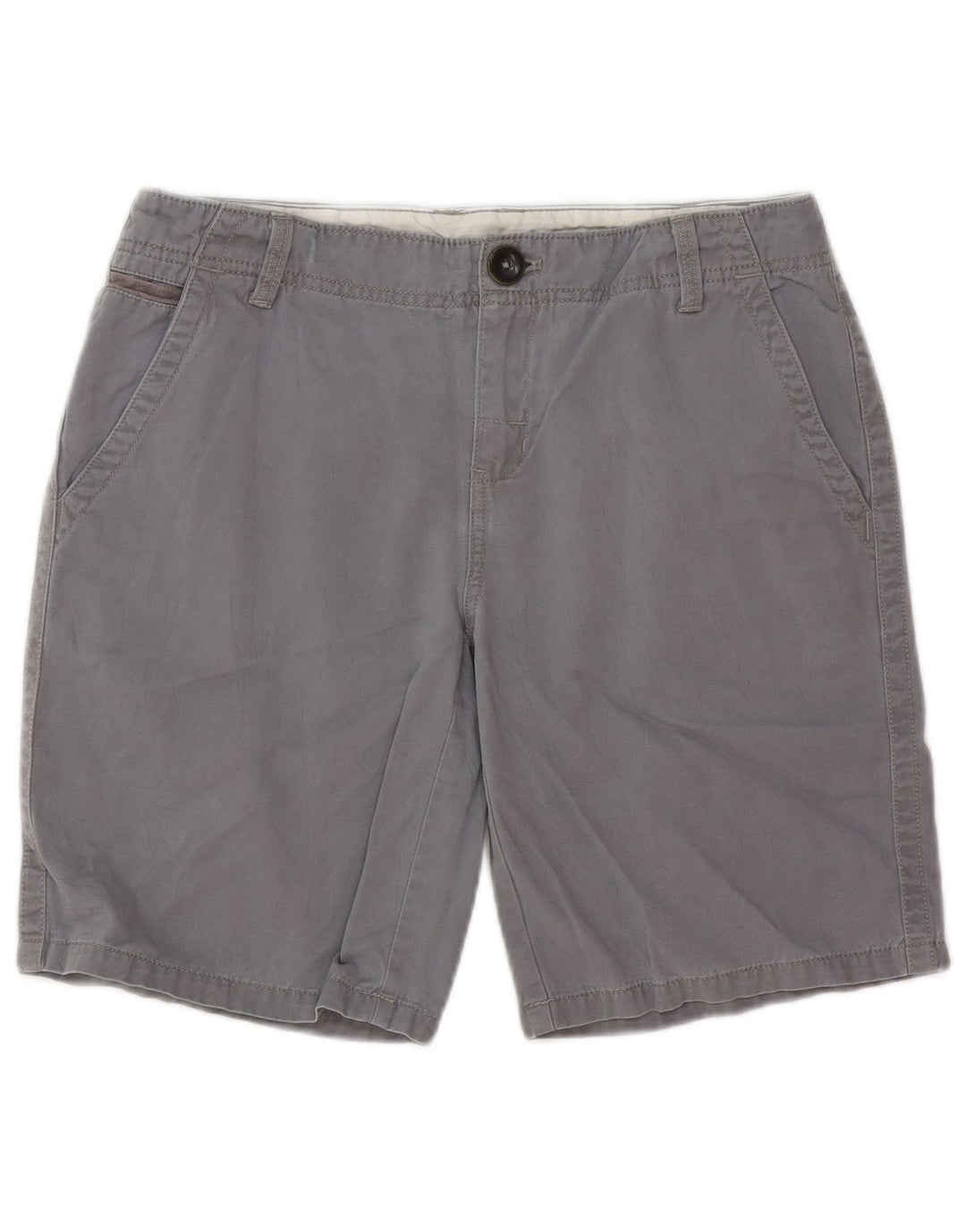 Eddie Bauer Short Chino Femme US 8 Medium W30 Coton Gris