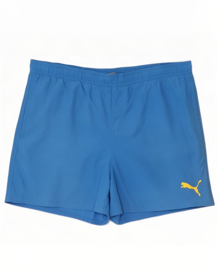 Puma Short de Bain Homme Bleu Moyen Polyester