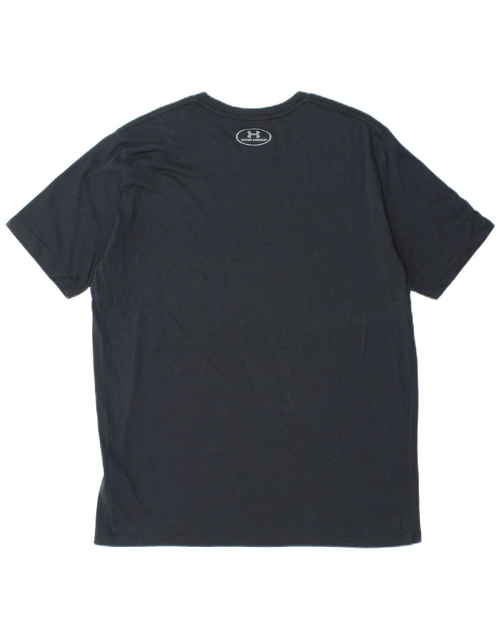 UNDER ARMOUR T-shirt Heat Gear pour hommes, grand noir, en coton