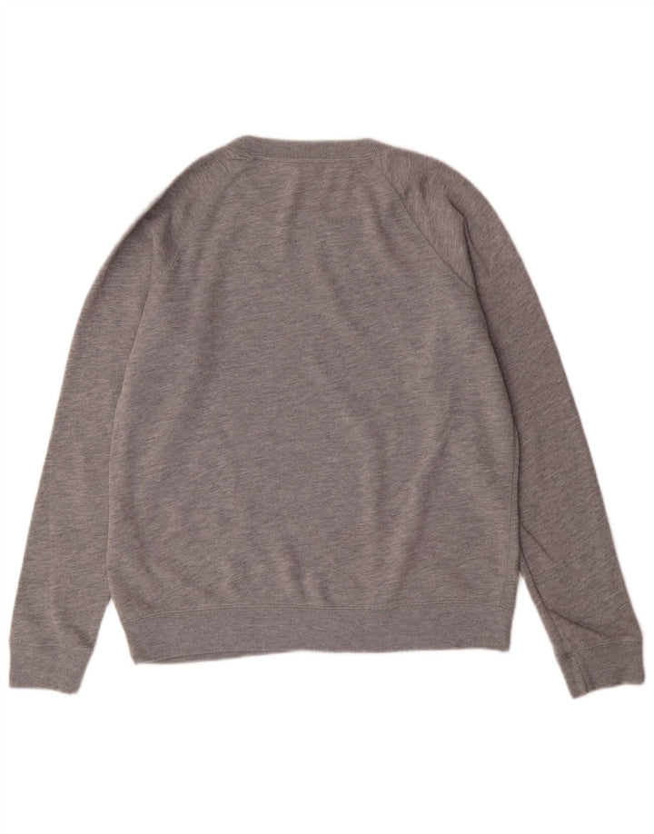 JACK WILLS Sweat-shirt pour femme UK 12 Gris moyen Coton