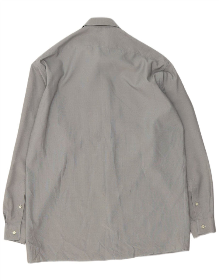 Cerruti 1881 Chemise Homme Taille 40 15 1/2 Polyester Gris Moyen