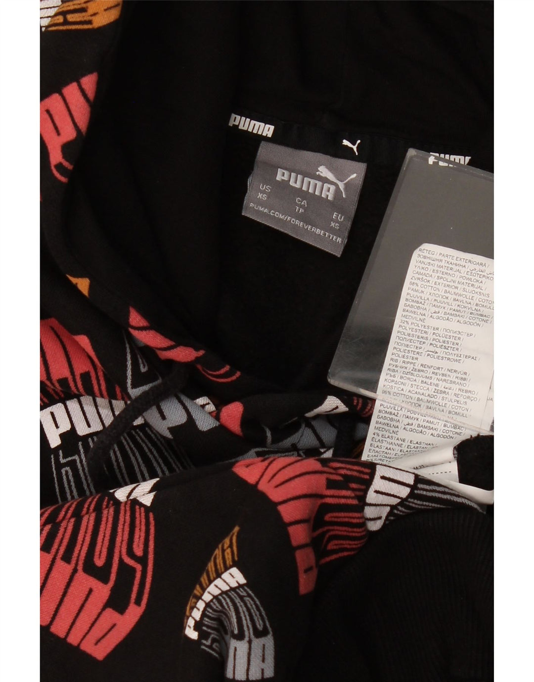 PUMA Pull à capuche Graphic XS Homme Multicolore Coton