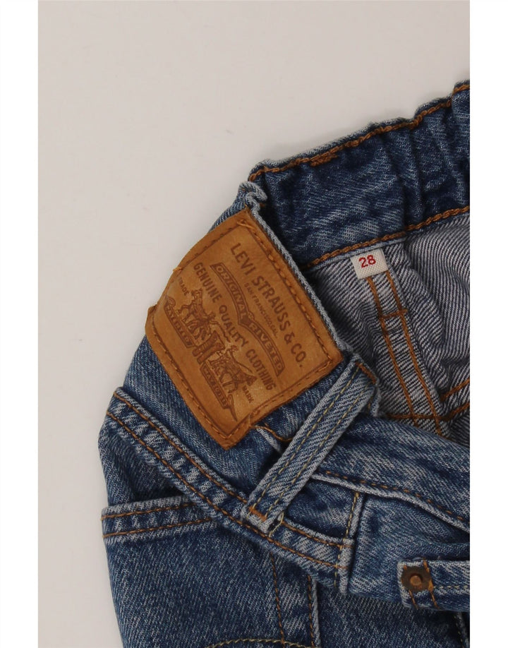 LEVI'S Mini Jupe En Jean Femme W28 Bleu Moyen