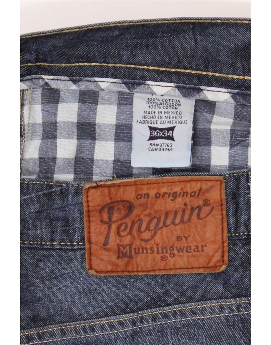 Penguin Jean Slim Homme W36 L34 Bleu Coton