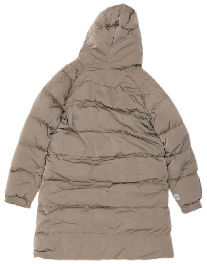 Max Mara Manteau matelassé réversible à capuche pour femme UK 10 Small Beige Polyamide