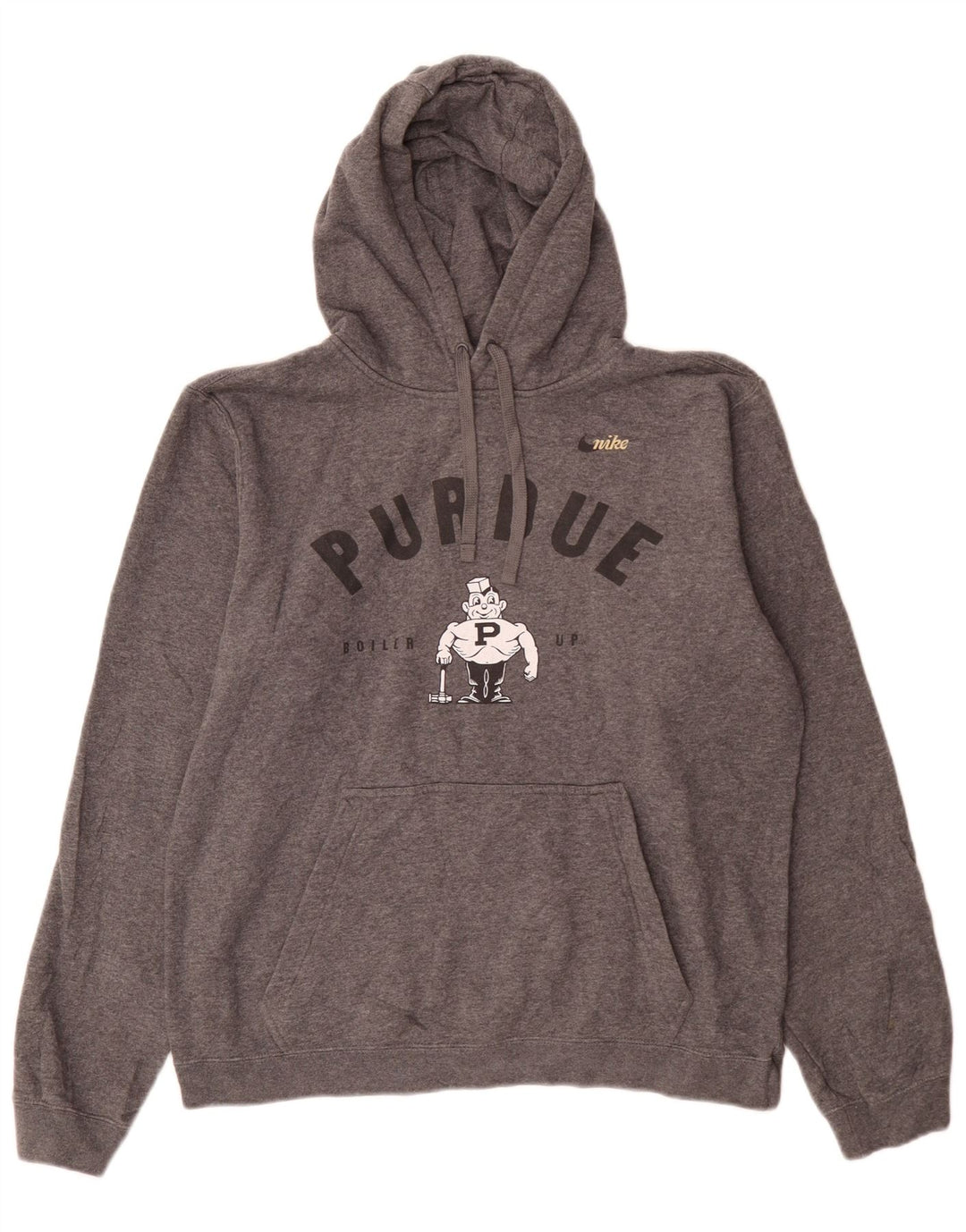 Nike Pull à capuche Purdue Graphic pour homme en coton gris moyen