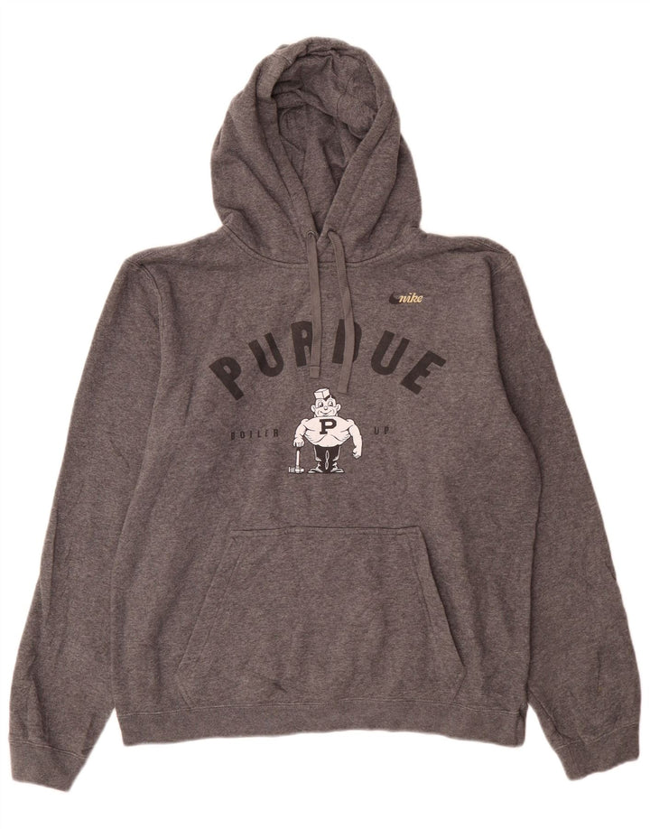 Nike Pull à capuche Purdue Graphic pour homme en coton gris moyen
