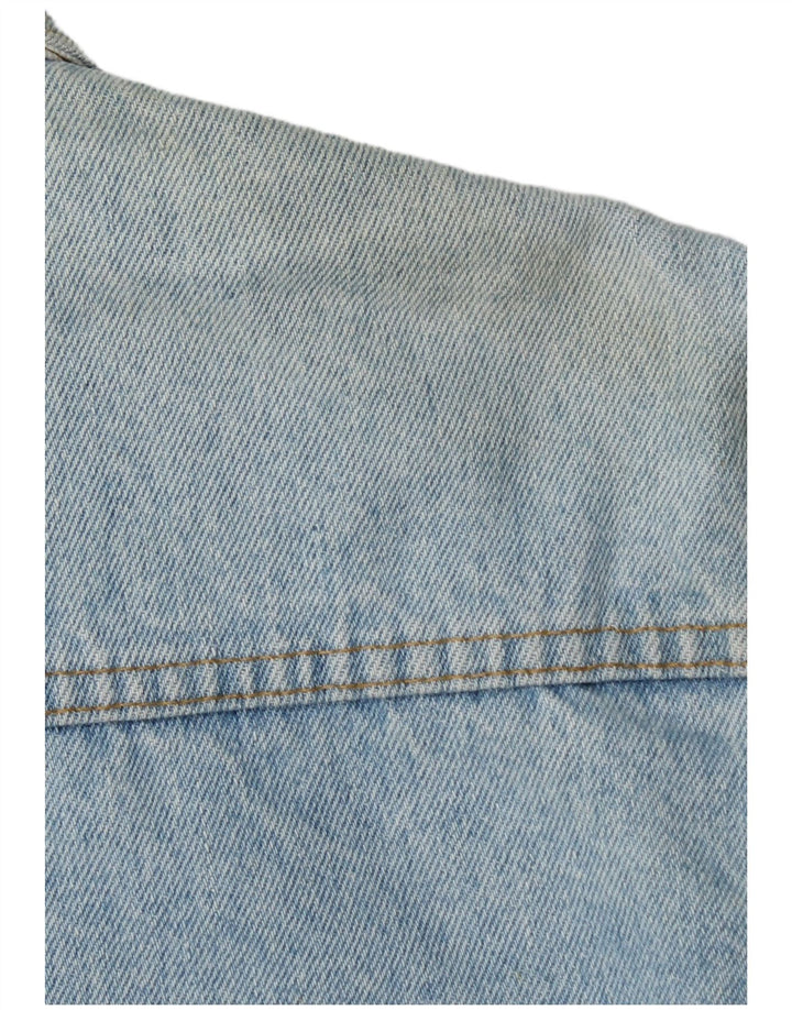 Weipper Veste en jean courte pour femme UK 16 Large Bleu