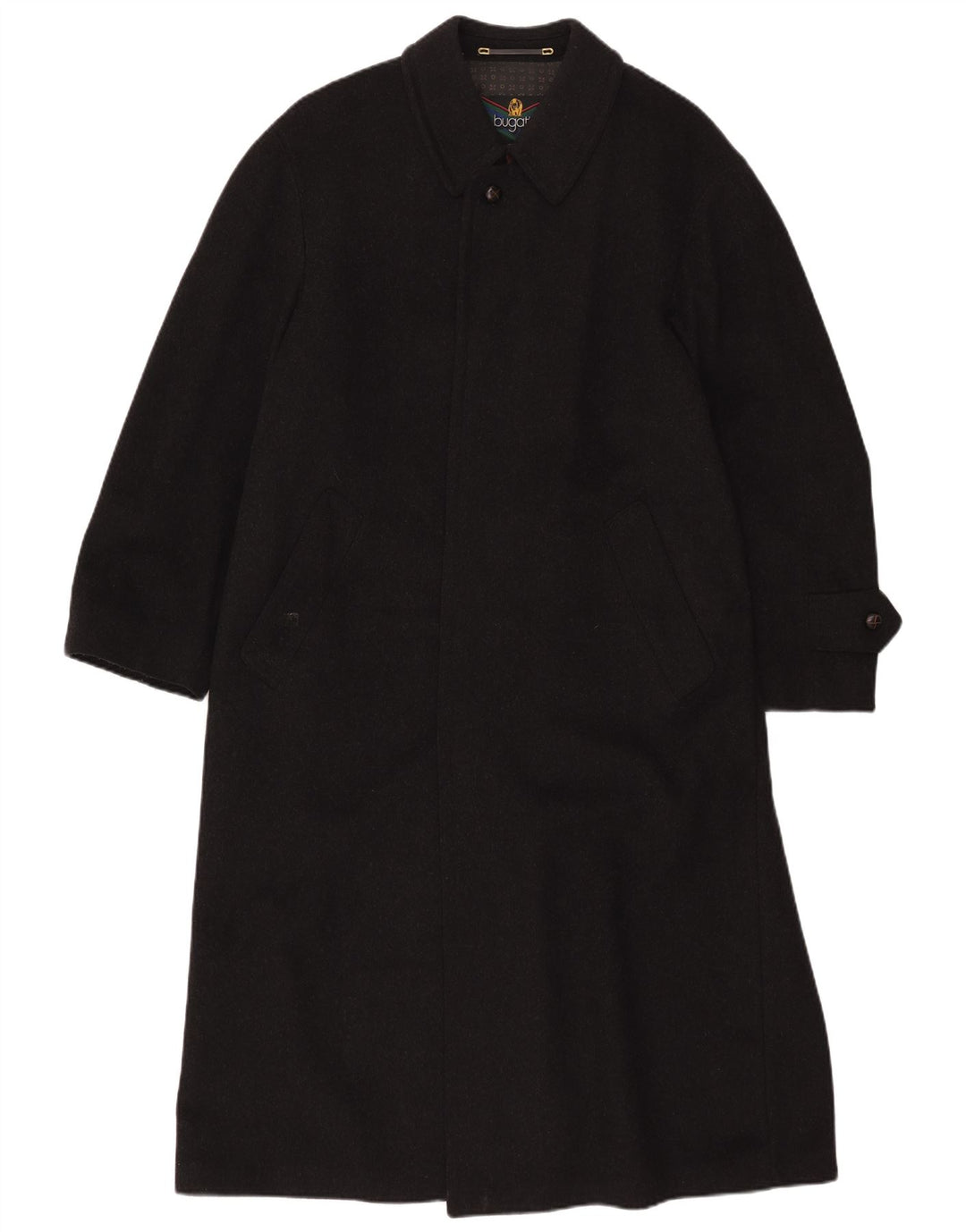 Bugatti Pardessus Homme IT 51 Large Laine Noire