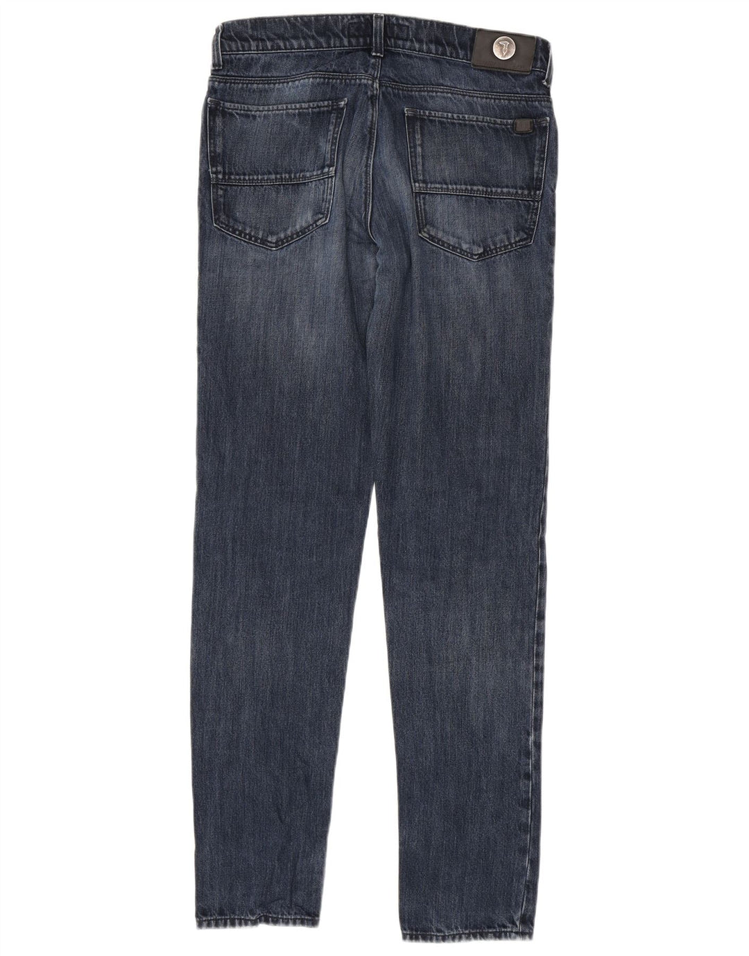 Trussardi Jean Slim W32 L34 Bleu Coton Homme