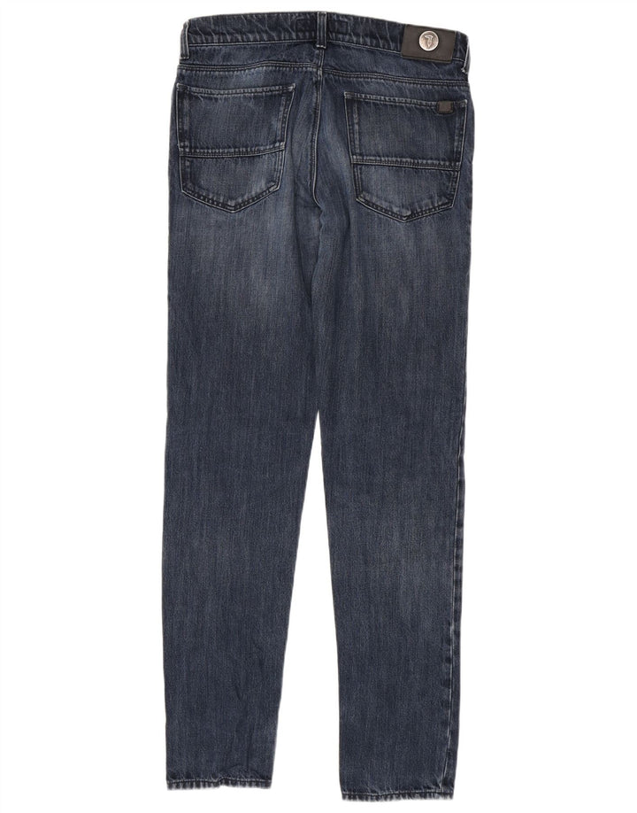 Trussardi Jean Slim W32 L34 Bleu Coton Homme
