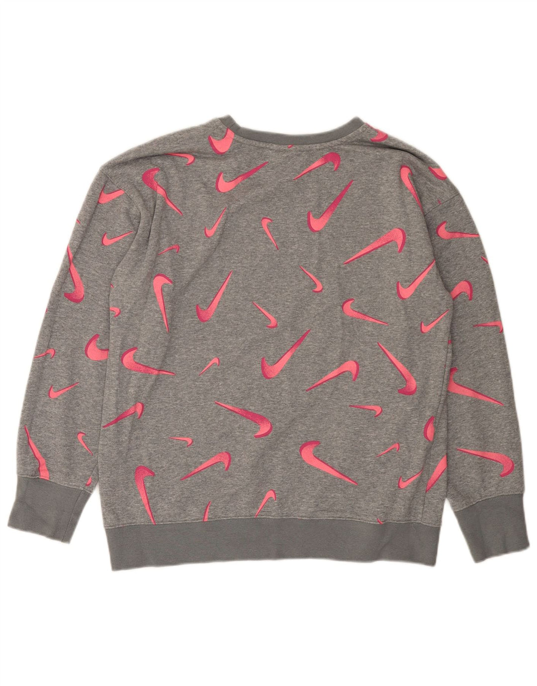 NIKE Sweat-shirt graphique pour fille 13-14 ans XL Gris Géométrique