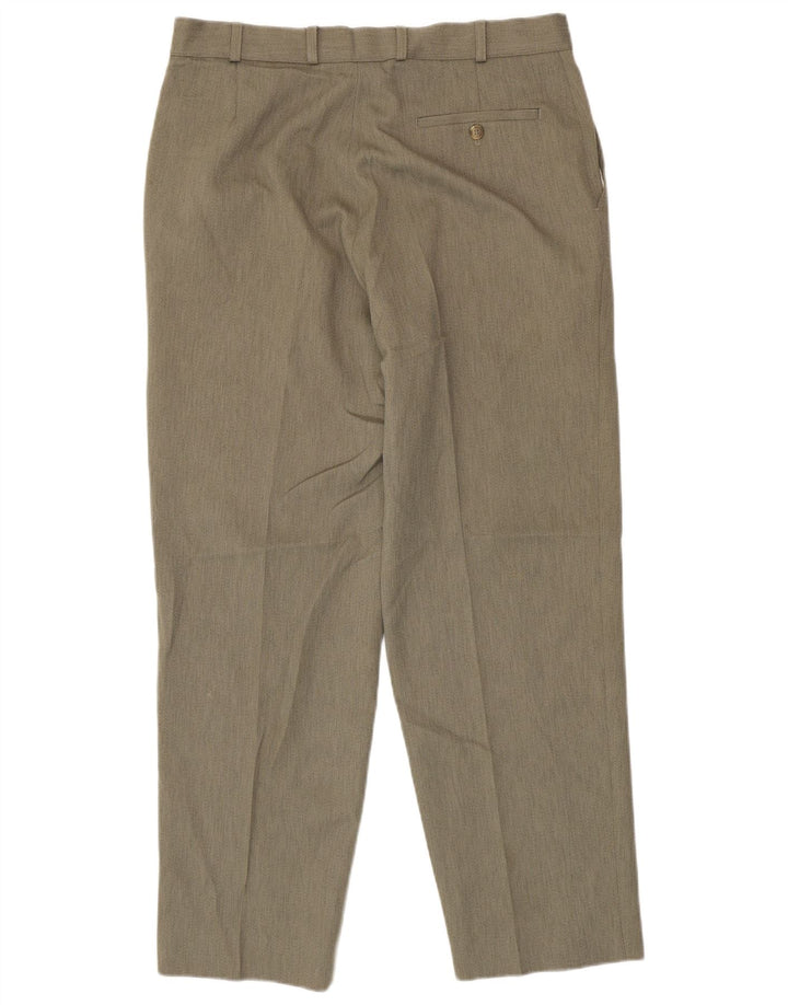 Marks & Spencer Pantalon Chino Droit Homme W36 L31 Gris Polyester