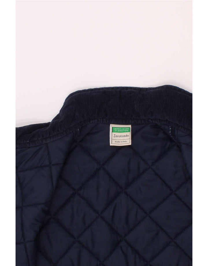 Benetton Veste matelassée garçon 5-6 ans bleu marine
