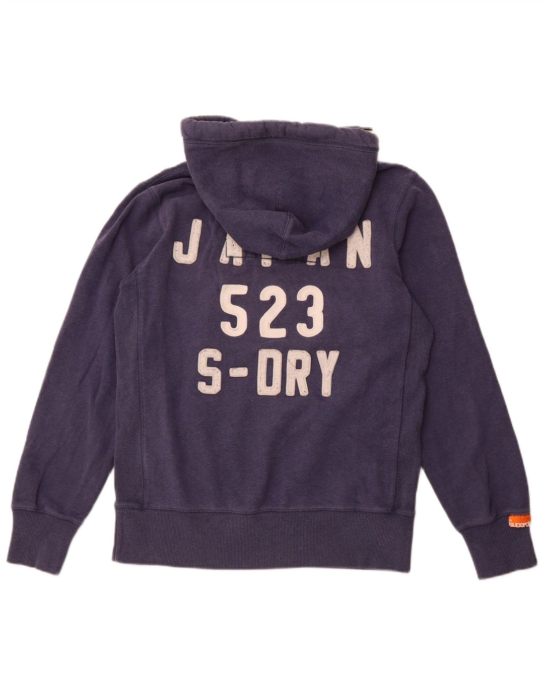 SUPERDRY Pull à Capuche Graphique Homme Bleu Marine Moyen Coton