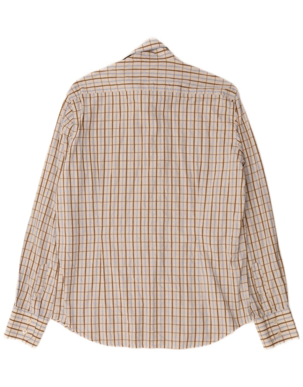 Ted Baker Chemise homme taille 3 coton à carreaux beige moyen