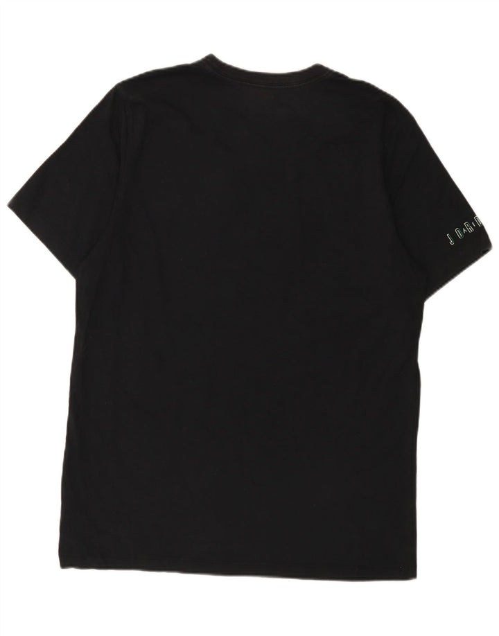 Jordan T-shirt graphique pour homme en coton noir Taille L