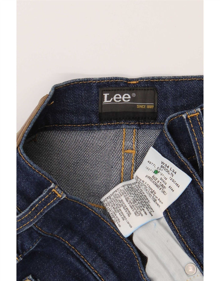Lee Jean Droit Brooklyn W34 L34 Homme Bleu Coton